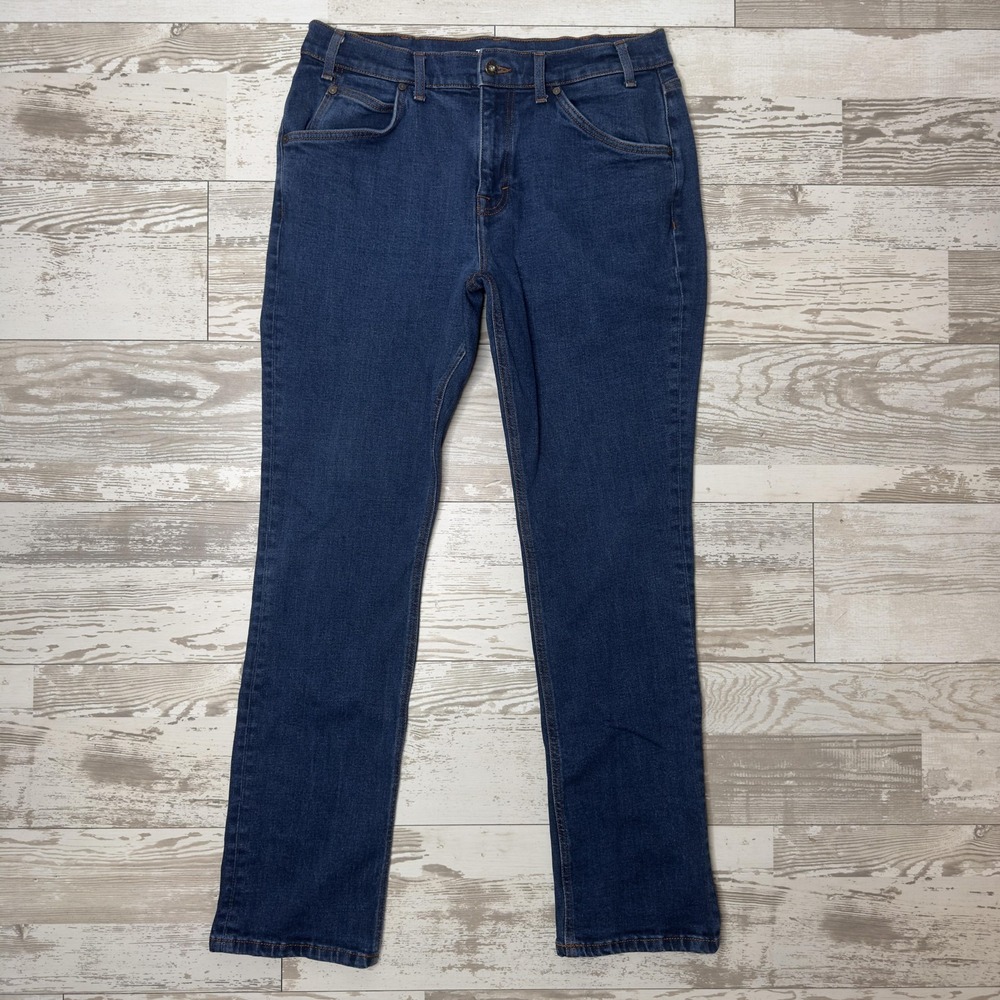 Tecovas Jeans Mens 34x32 Blue Rugged Relaxed Fit Straight Leg Denim Stretch